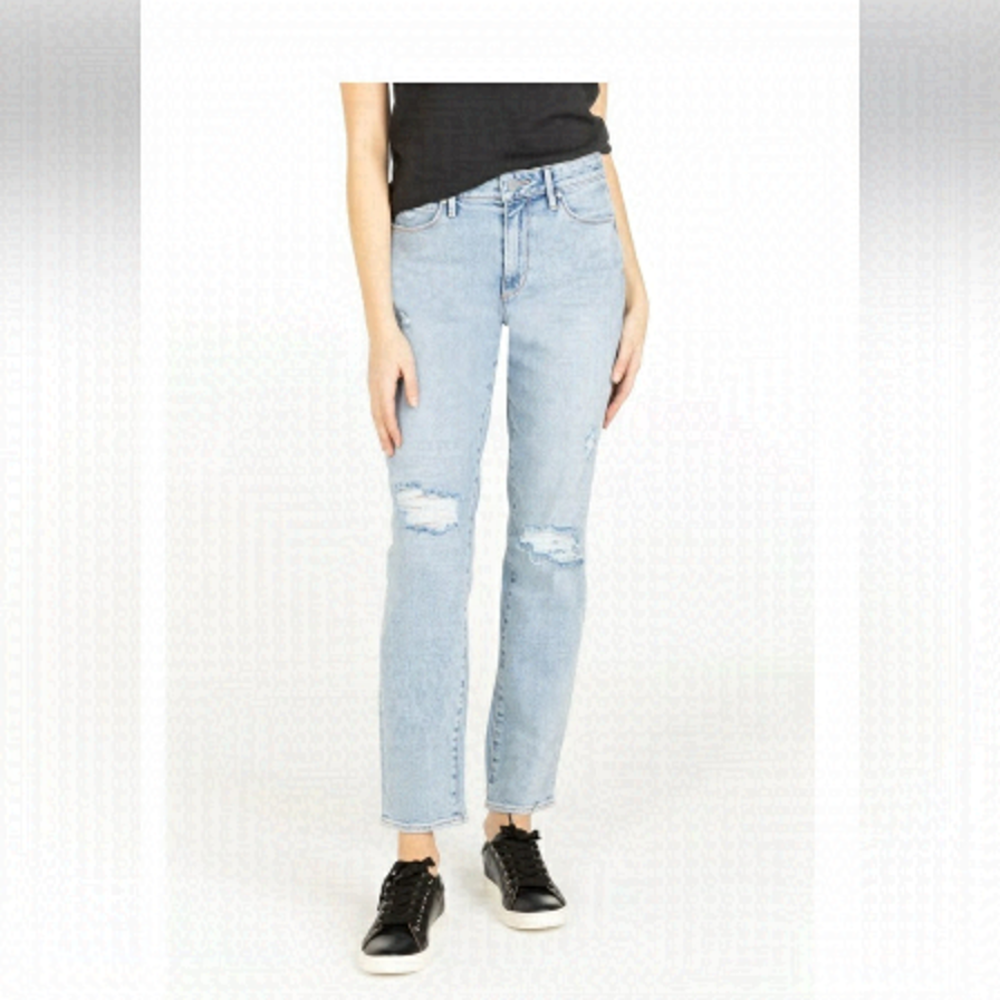 Articles of Society High Rise, straight leg , distressed Jeans